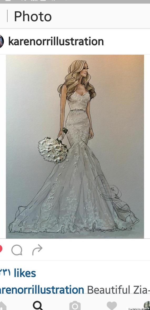 مدل لباس نقاشی عروس