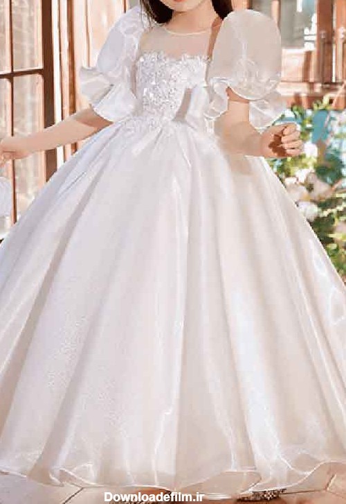 عکس لباس عروس بچه گانه پفی