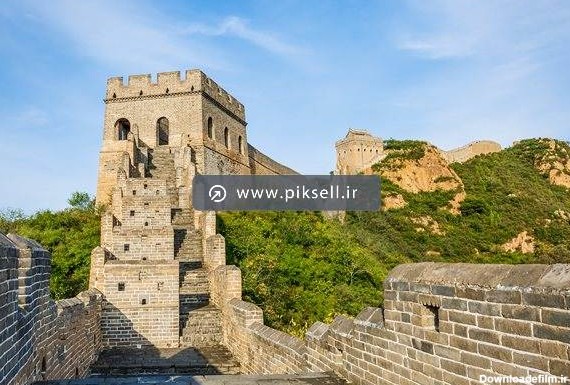 عکس با کیفیت از پله های دیوار چین
