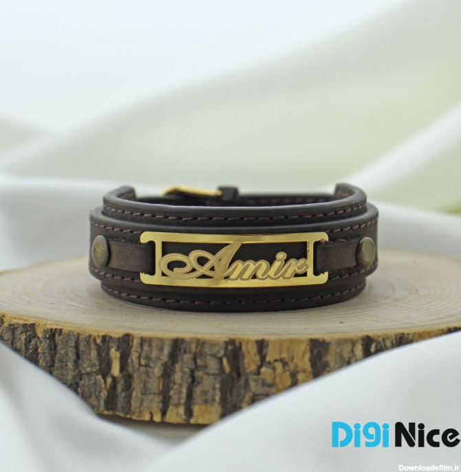 دستبند چرمی امیر با پلاک طلا 18 عیار (کد DN-B0108) – فروشگاه ...