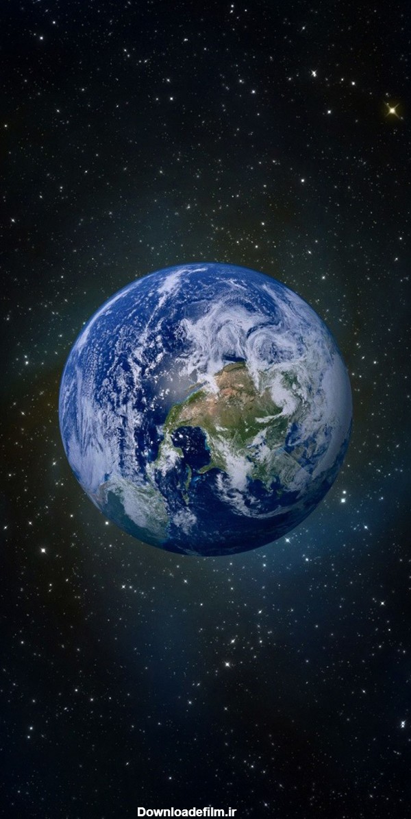 عکس کره زمین در شب برای پس زمینه
