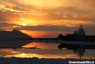 غروب غم‌انگیر کشتی آرتمیا و دریاچه ارومیه / عکس - خبرآنلاین