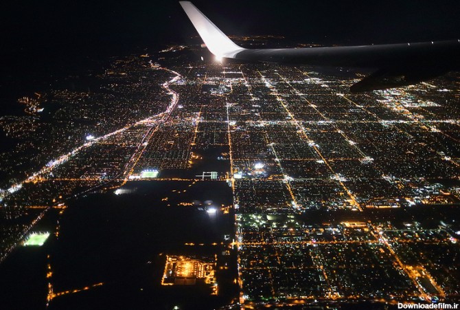 آخرین خبر | عکس/ شب شهر از پنجره هواپیما