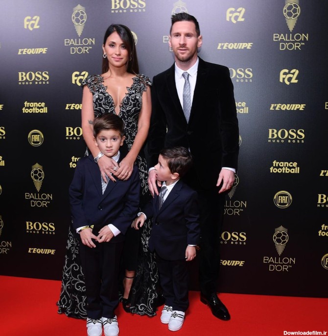 ویژه : عکس خانوادگی مسی در مراسم توپ طلا | بارسانیوز