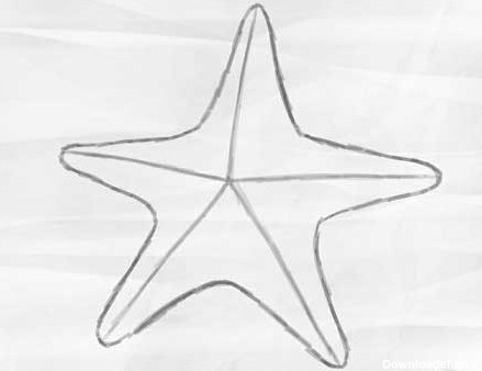 کشیدن نقاشی ستاره دریایی برای کودکان - کامل (مولیزی)