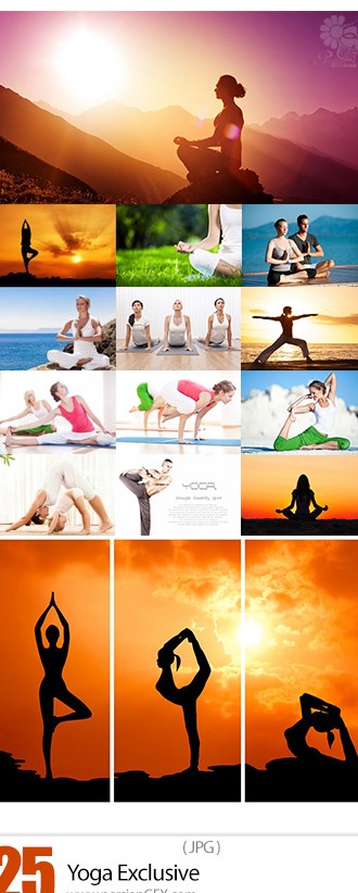 دانلود تصاویر با کیفیت حرکات مختلف ورزش یوگا - Yoga Exclusive