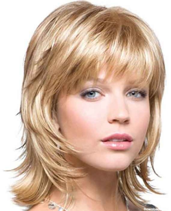 مدل کوتاهی مو برای موهای حالت دار و زنانه تا روی شانه - السن