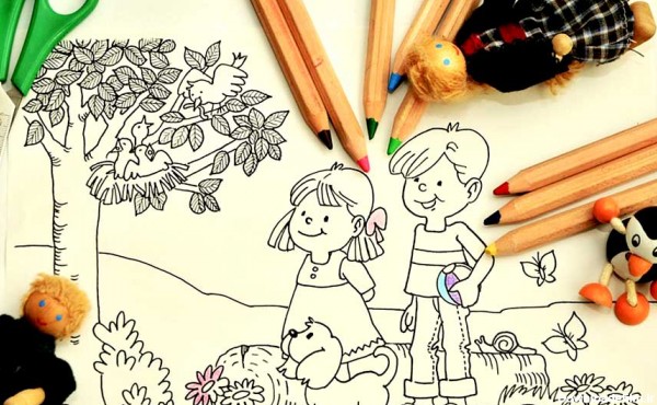 ۳۰ عکس نقاشی کودکانه ساده و آسان و زیبا از تصاویر جدید بچه گانه