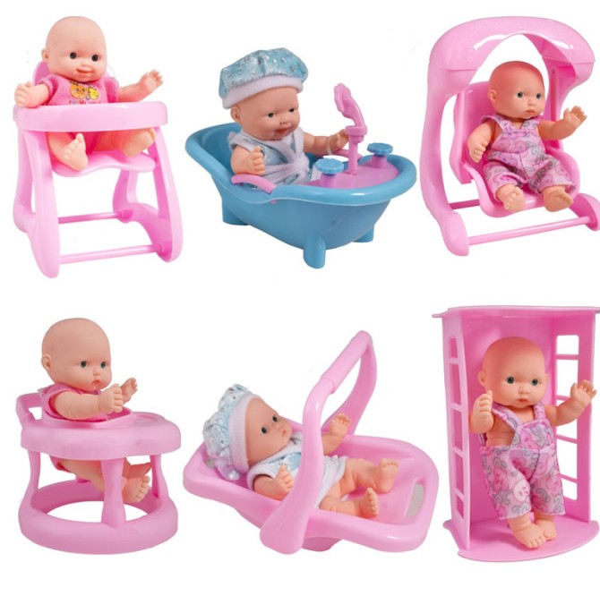 قیمت و خرید عروسک نوزاد بسته 6 عددی مدل Happy Love