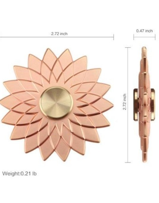 اسپینر دستی فلزی مدل گل رزگلد | گوشی شاپ