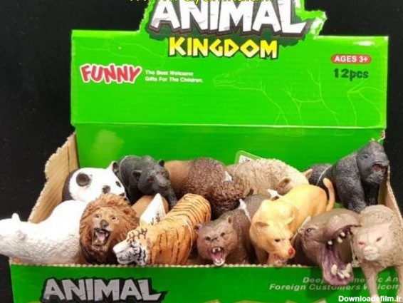 اسباب بازی ست 12 عددی فیگور حیوانات وحشی (JINFENGLONG)