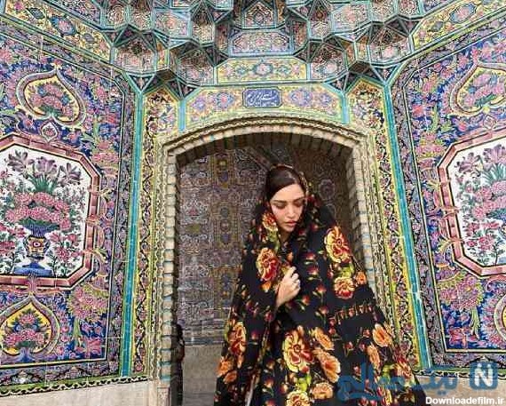 بهنوش طباطبایی با چادر | تصاویر جالب از بهنوش طباطبایی در شیراز