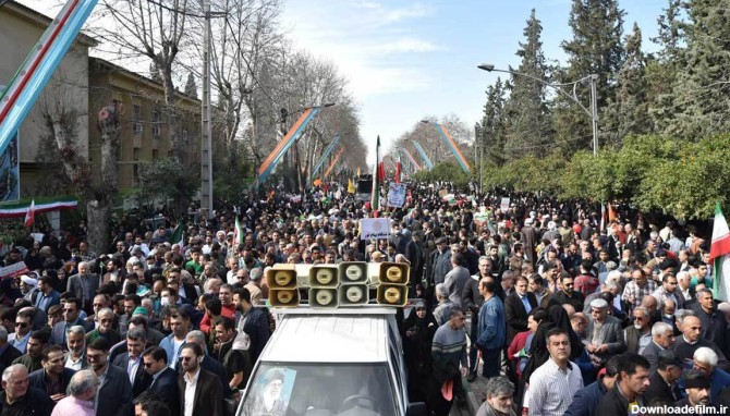 راهپیمایی ۲۲ بهمن در ایران (عکس)