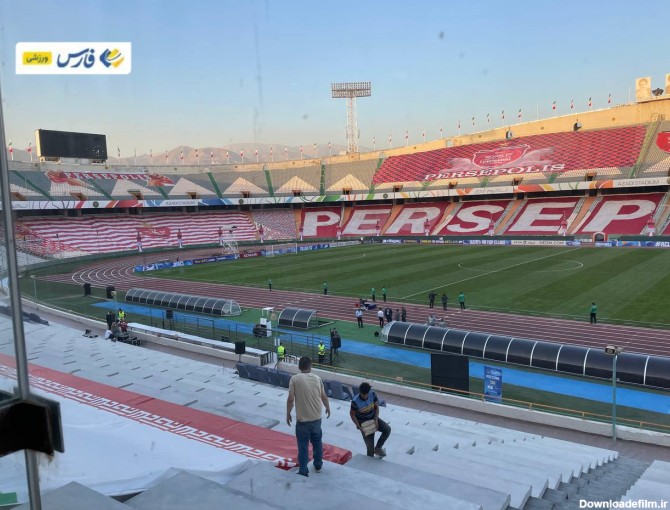 عکس‌| تغییرات ویژه ورزشگاه آزادی برای بازی پرسپولیس - النصر
