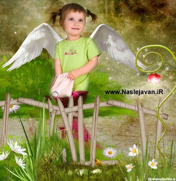 دانلود بال فرشته و پروانه مخصوص مونتاژ عکس کودک – سایت نسل جوان
