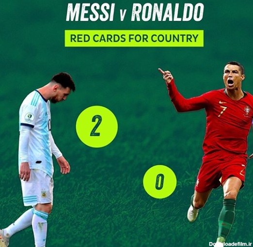 مقایسه کارت‌های قرمز مسی و رونالدو در دوران بازی+عکس | خبرگزاری فارس