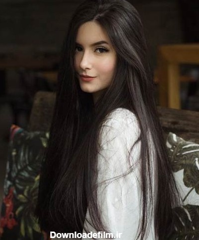 عکس دختر برای پروفایل با موهای بلند