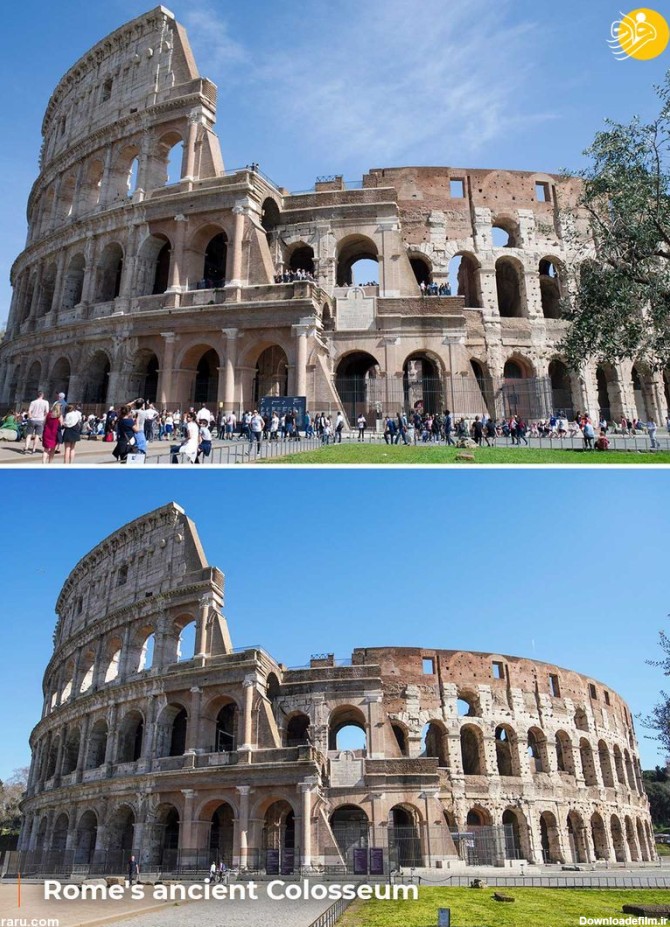 فرارو | (تصاویر) مکان‌های تاریخی رم قبل و بعد از کرونا