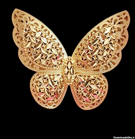 انگشتر طلای ۱۸ عیار پروانه ایوا - termegold