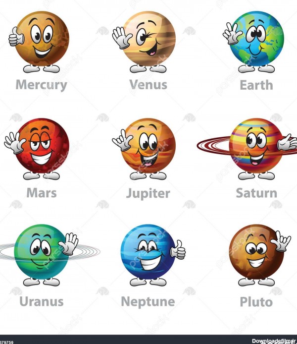 عکس کارتونی سیاره ها