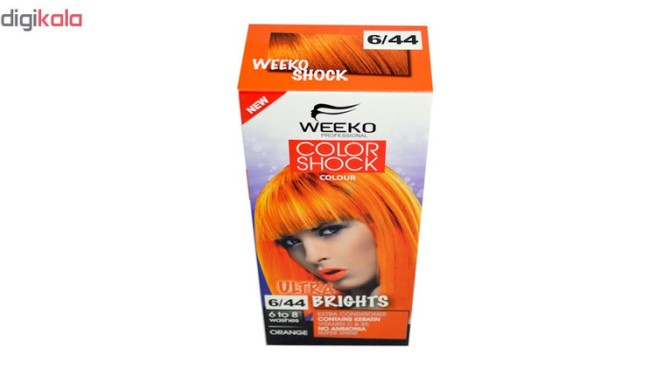 قیمت و خرید کیت رنگ مو ویکو مدل color shock شماره 6/44 حجم ...