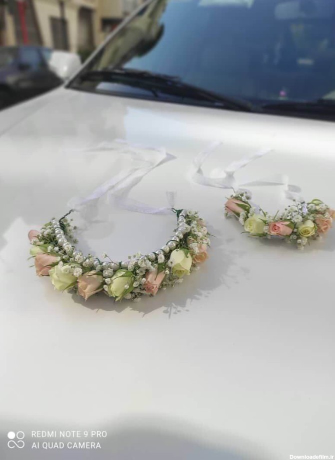 سفارش تاج گل سر و دستبند عروس تهران