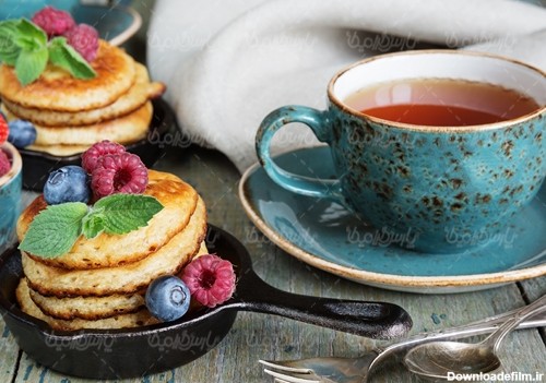 میز صبحانه رستوران پنکیک فنجان چای - ایران طرح