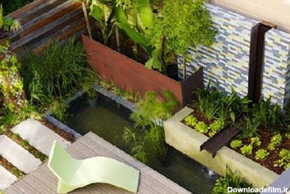 طراحی باغچه در حیاط کوچک خانه