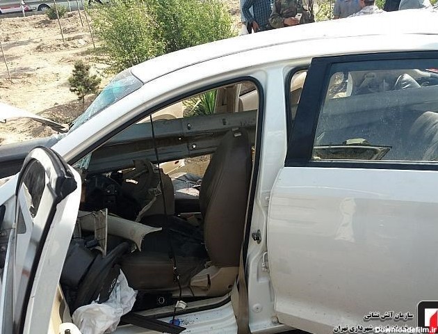 تهران| نجات معجزه آسای سرنشینان MVM پس از ورود گاردریل به خودرو + ...