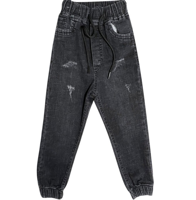 قیمت و خرید شلوار جین پسرانه مدل فاق بلند کد 207 رنگ ذغالی