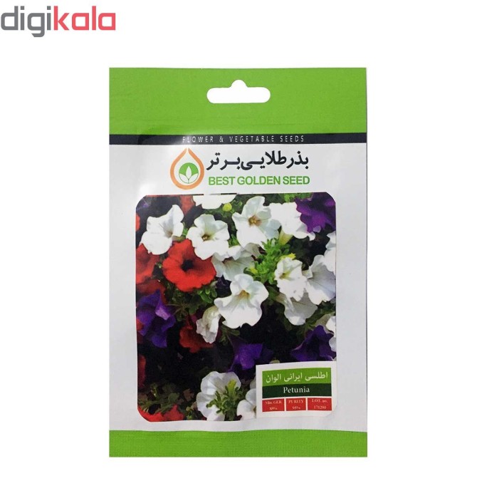 قیمت و خرید بذر گل اطلسی ایرانی الوان بذر طلایی برتر کد BZT-07