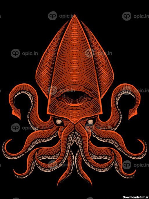 عکس نقاشی ماهی مرکب