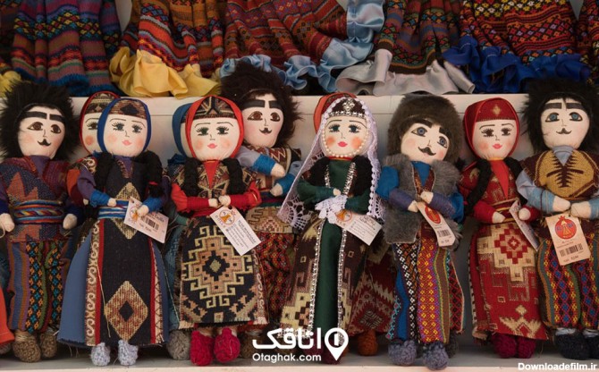 نمایی از چند عروسک پارچه‌ای؛ از زیباترین سوغات و صنایع دستی ارمنستان