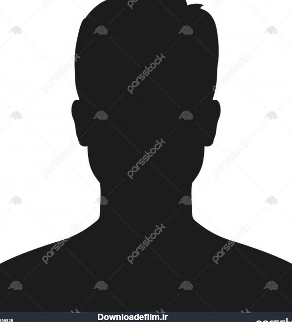 نماد مشخصات مرد تصویر چهره مرد یا صورت جدا شده بر روی زمینه سفید ...