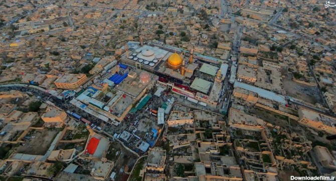 تصاویر هوایی از حرم امامین عسکرین (ع) در سامرا