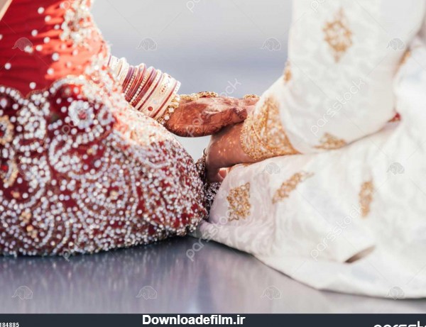هند عروس و داماد دست نگه پس از مراسم عروسی 1184885