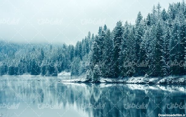 تصویر با کیفیت زمستان به همراه منظره زیبا و طبیعت زیبای برفی ...