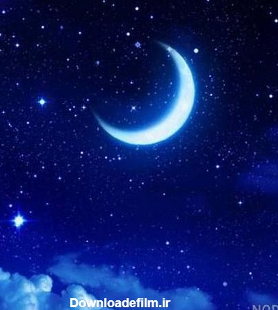 عکس شب و ستاره و ماه