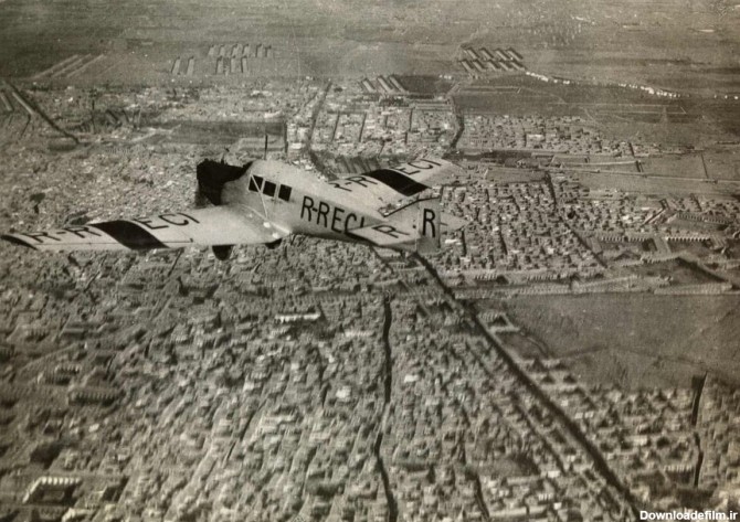فرارو | (عکس) خلبان سوئیسی نخستین عکس هوایی تهران را ثبت کرد