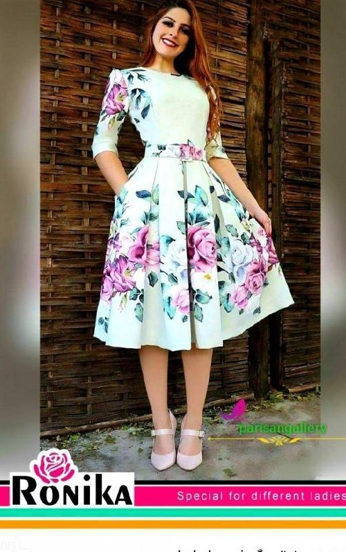 لباس مجلسی دخترانه گلدار ❤️ [ بهترین تصاویر ]