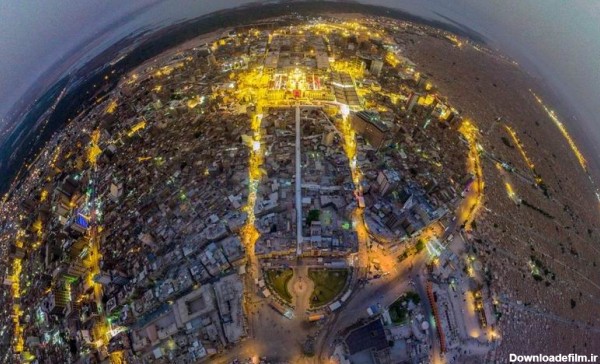 عکس هوایی از نجف