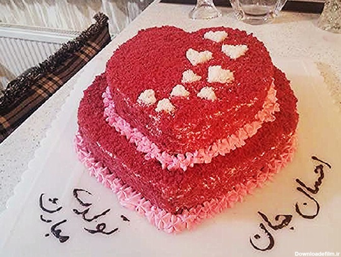 عکس کیک احسان تولدت مبارک