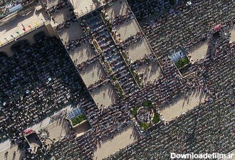ببینید | تصاویر هوایی از نماز عید فطر در تهران به امامت رهبر انقلاب