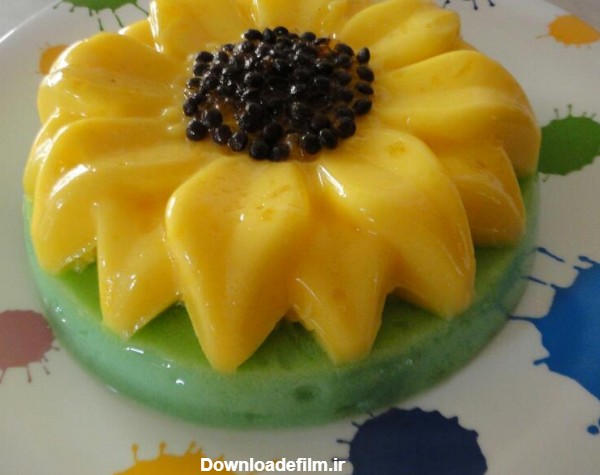 ژله گل آفتابگردان | سرآشپز پاپیون