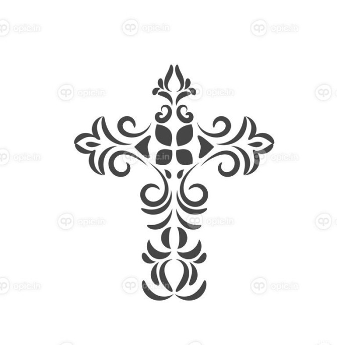 وکتور طرح صلیب مقدس برای طراحی تاتو | اوپیک