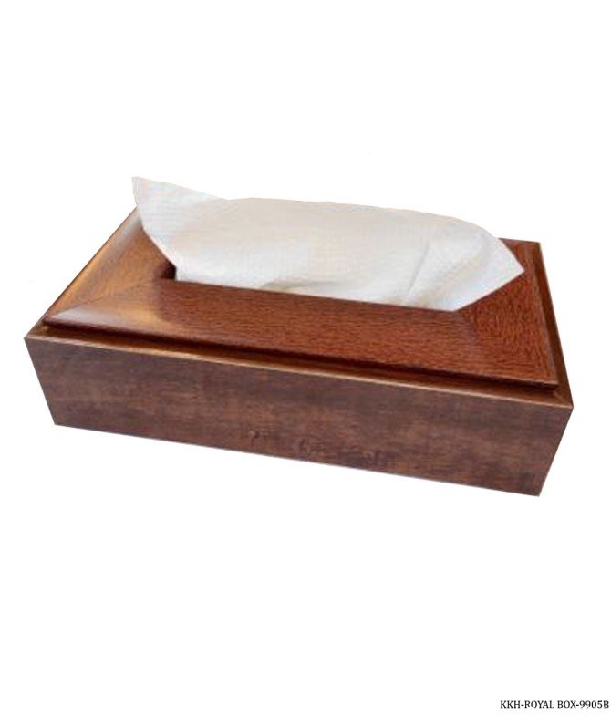 جعبه دستمال چوبی مدل رویال