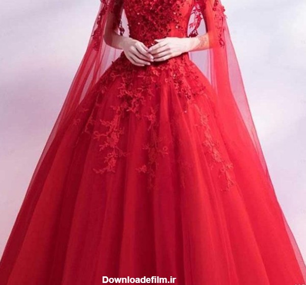 عکس لباس عروس دخترانه قرمز