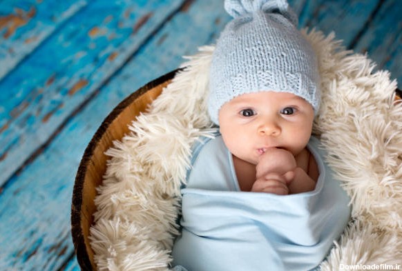 ایده عکس نوزاد پسر خوشگل بانمک - استودیو نیلفام
