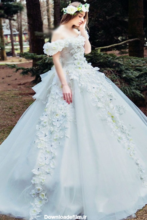 لباس عروس گل برجسته؛ ۳۱ مدل جدید و زیبا | ستاره