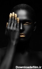 تصویر پرتره مدل زن سیاه پوست